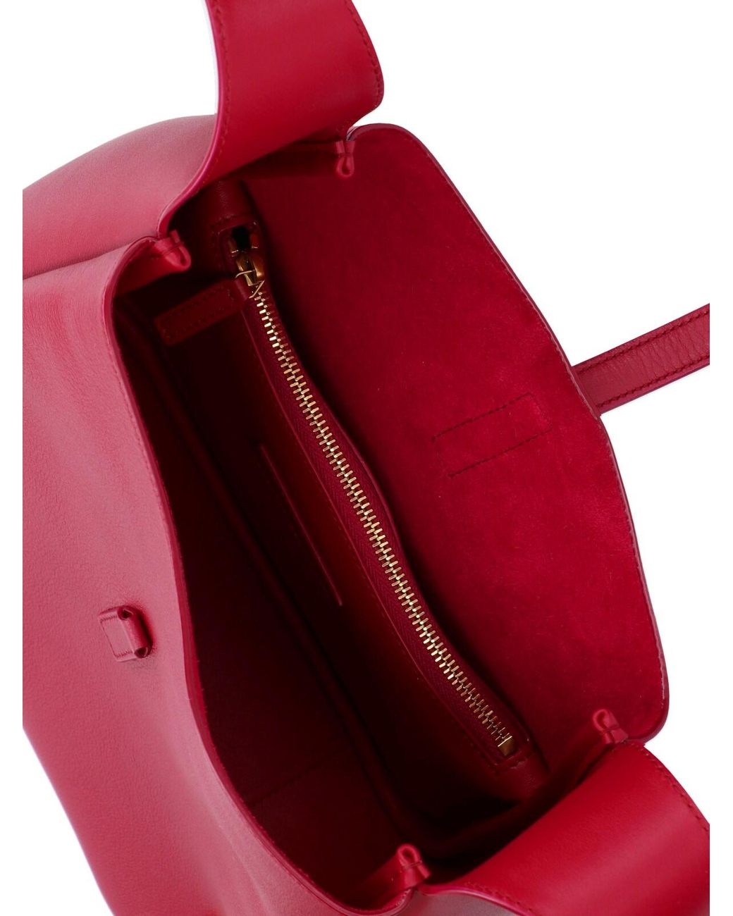Saint Laurent Red Medium Shoulder Bag "Le 5 À 7"