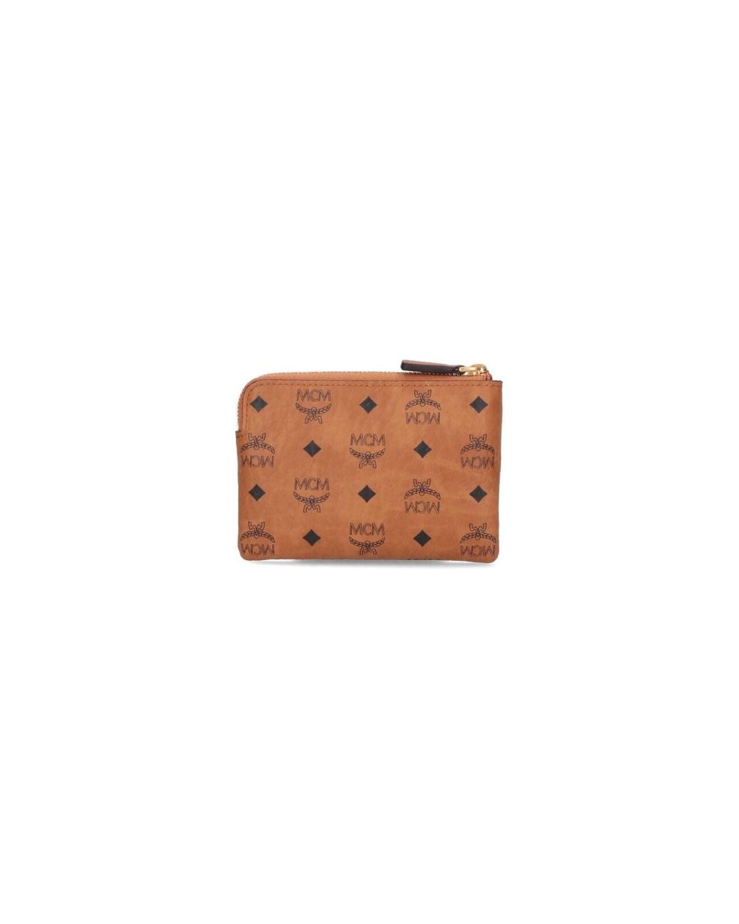 MCM White Wallets Polyurethane