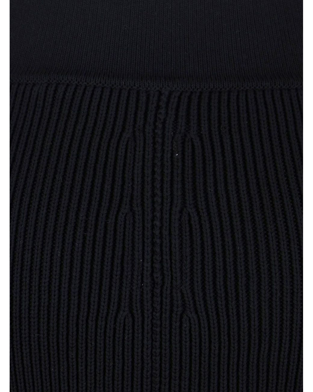 Rick Owens Black Wool Skirt