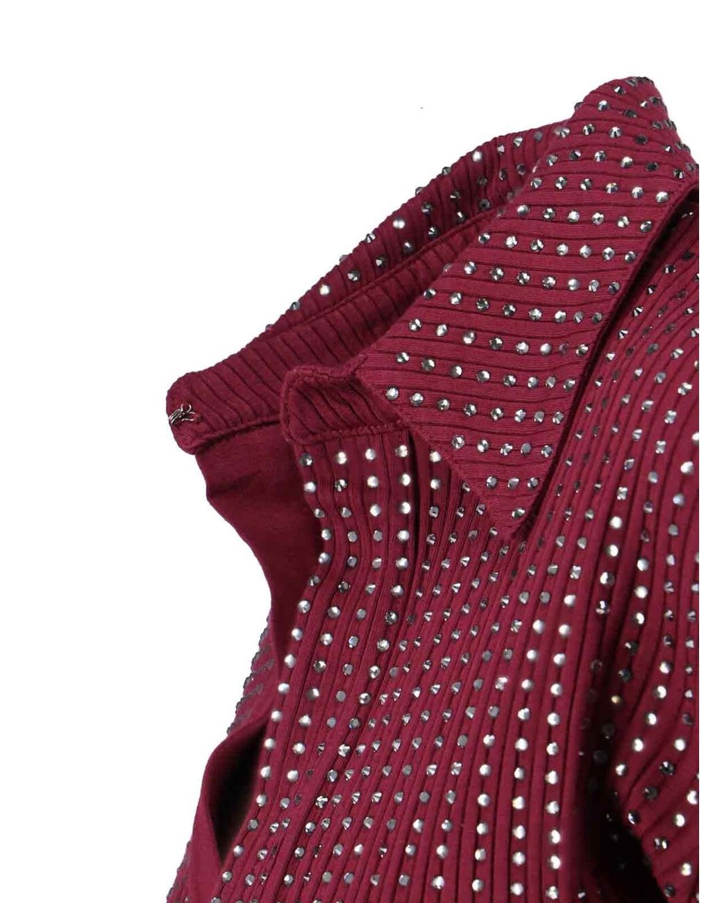 The Attico Purple Mini Dress With Deep V-Neckline