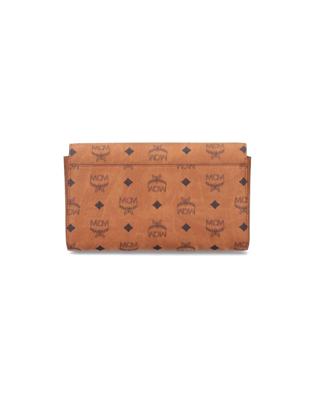 MCM White Style Cowhide-Trim Shoulder Bag