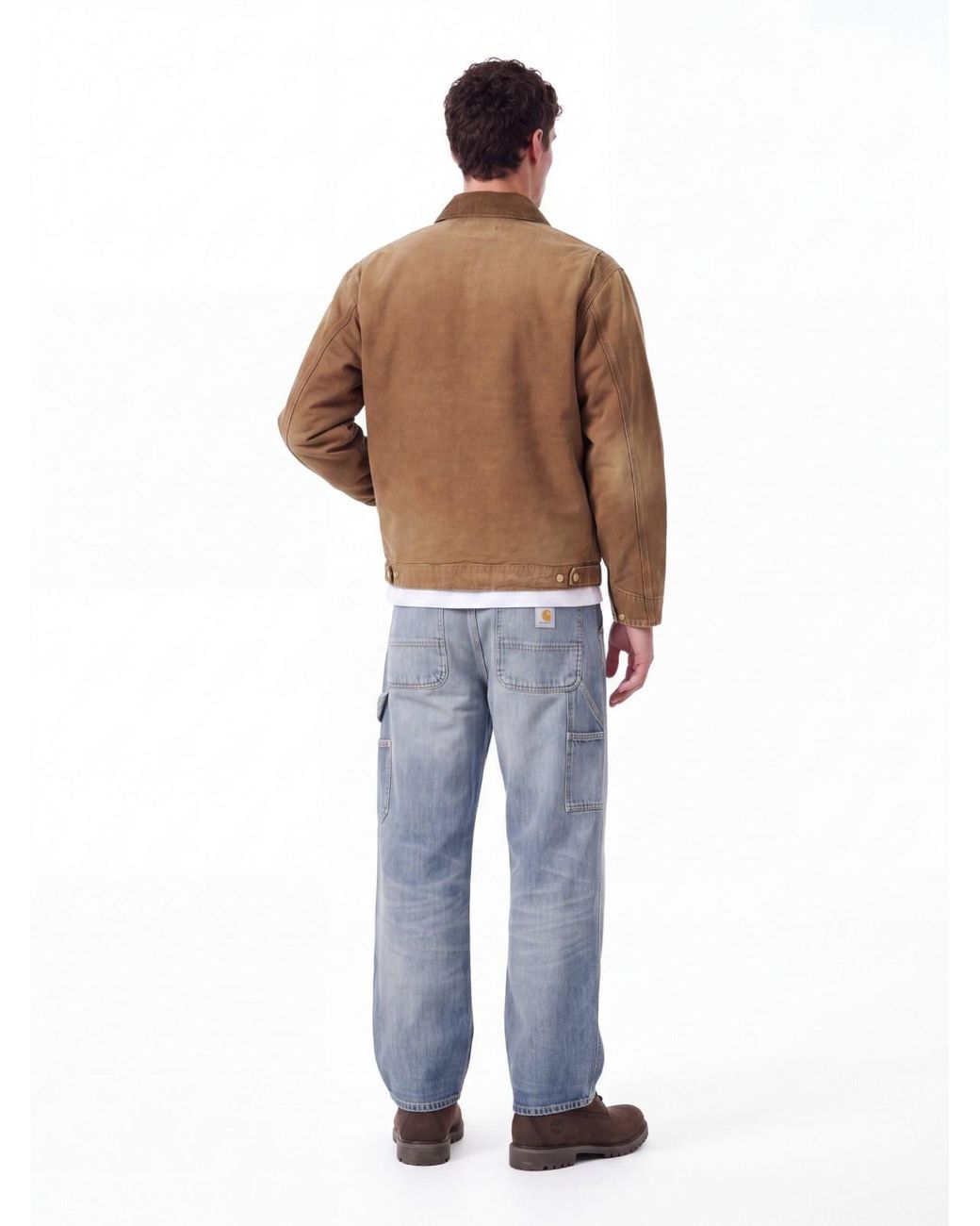 Carhartt Blue Pants "Brandon Double Knee" for men