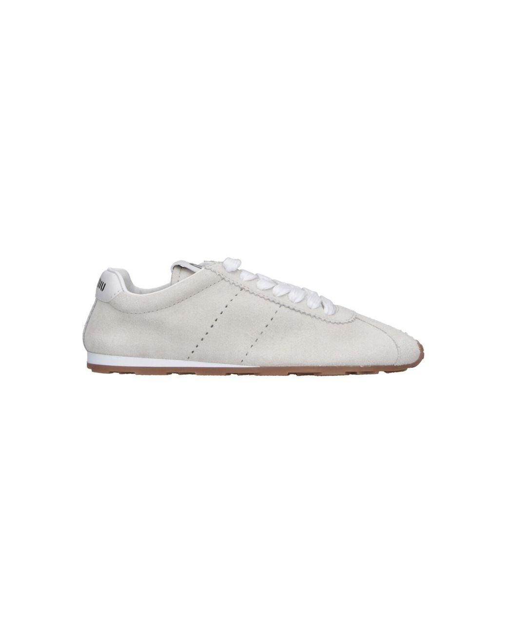 Miu Miu White Sneakers "Plume"