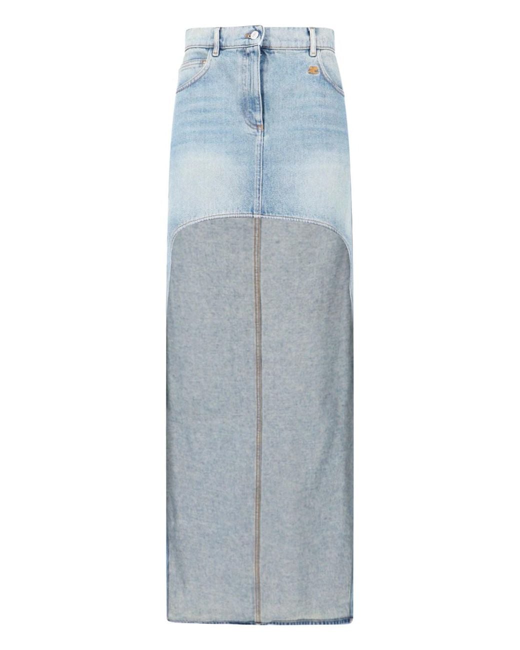 Courreges Blue Skirts Cotton