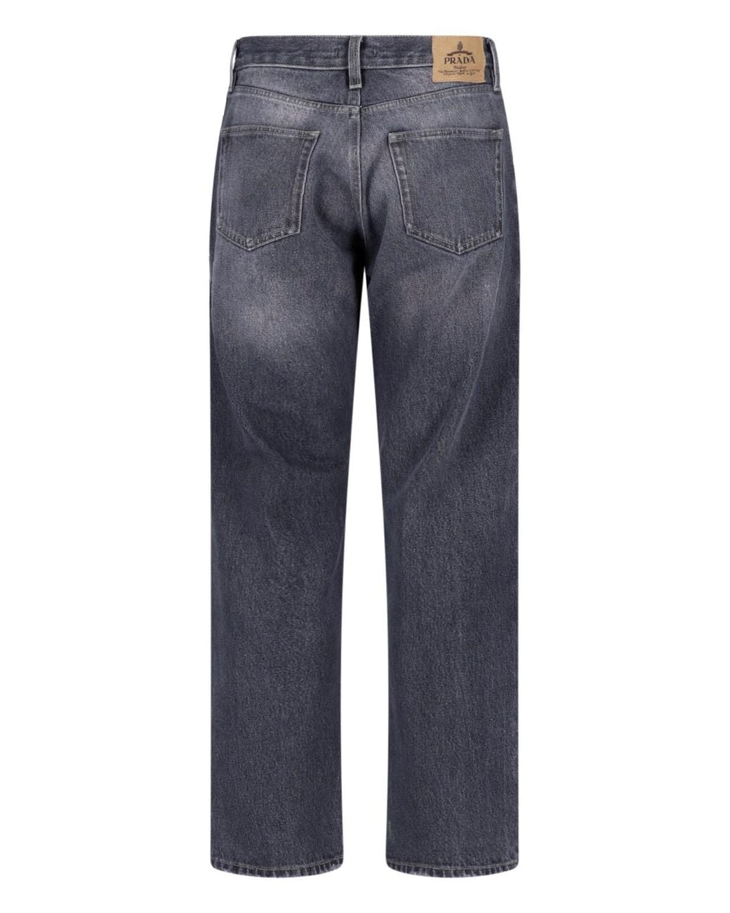 Prada Blue Straight Jeans for men