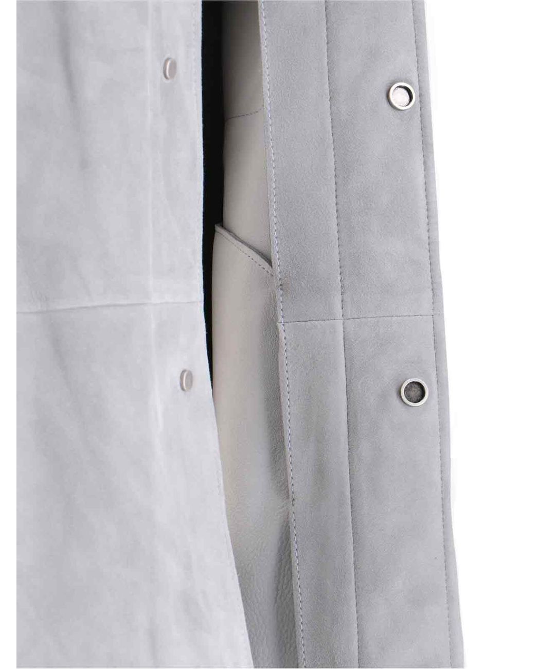 Loewe Gray Suede Jacket for men