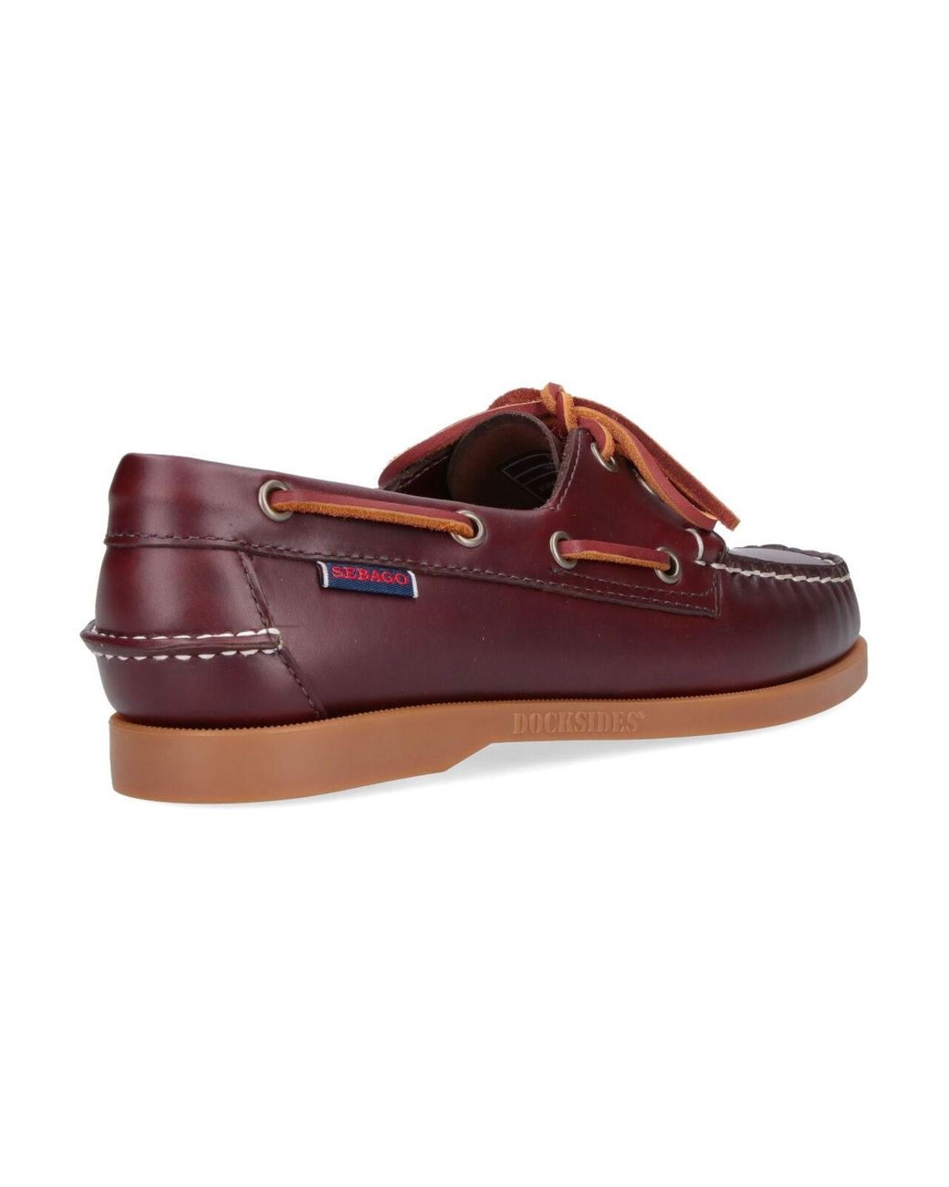 Sebago Red Loafers "Docksides Portland"