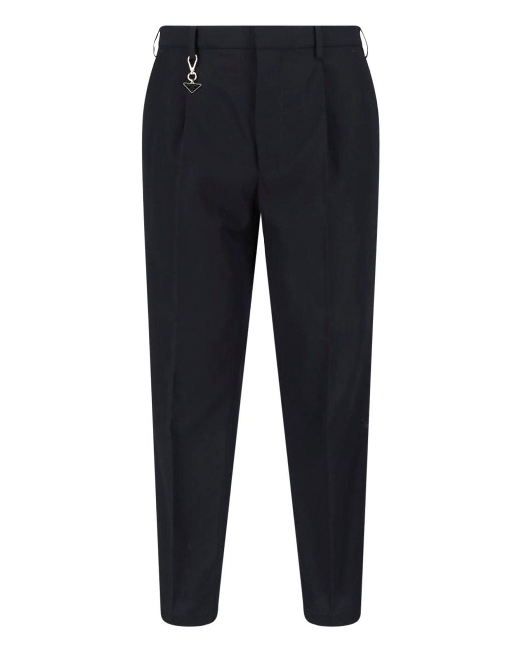 Prada Blue Sweatpants With Keychain for men