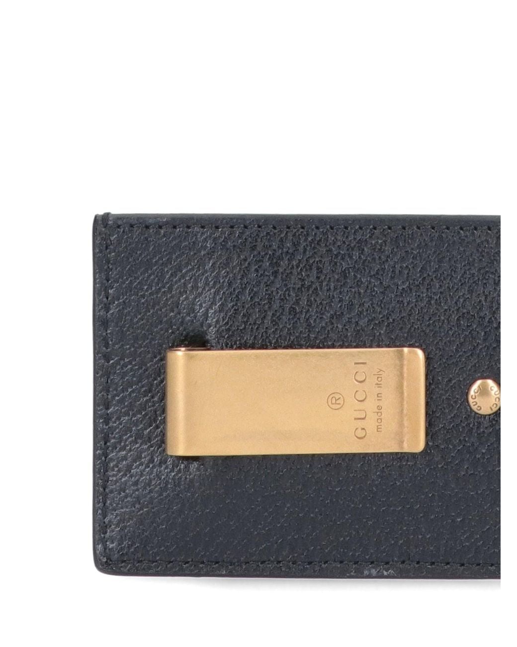 Gucci Blue 'Gg Marmont' Money Clip for men