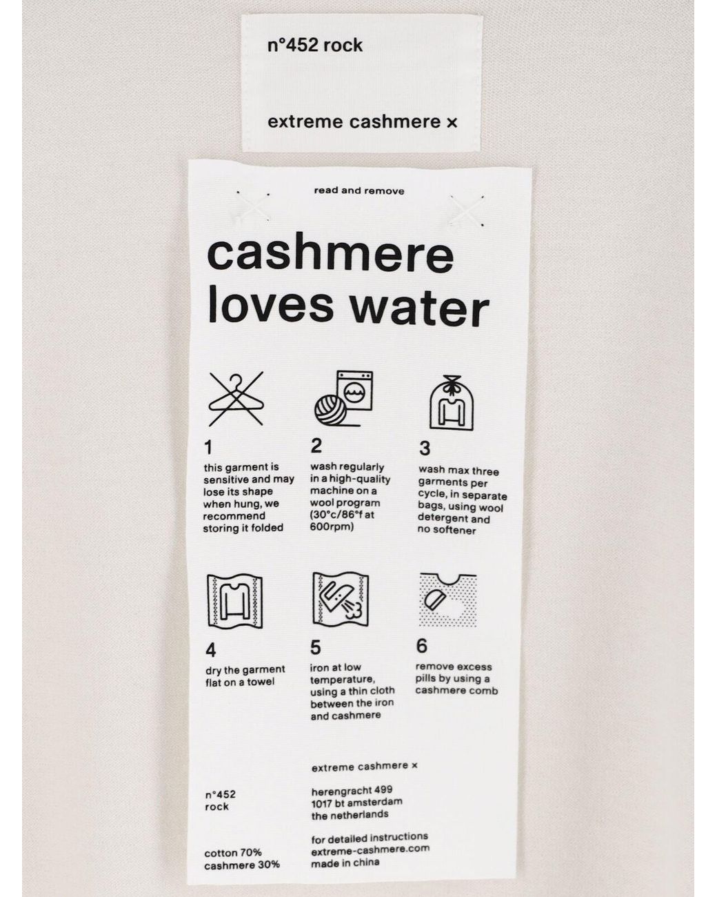 Extreme Cashmere White Sweater