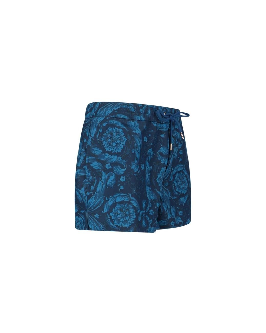 Versace Blue Barocco Swim Shorts for men