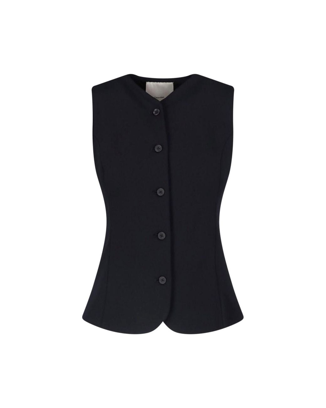 Calvin Klein Black Button Top