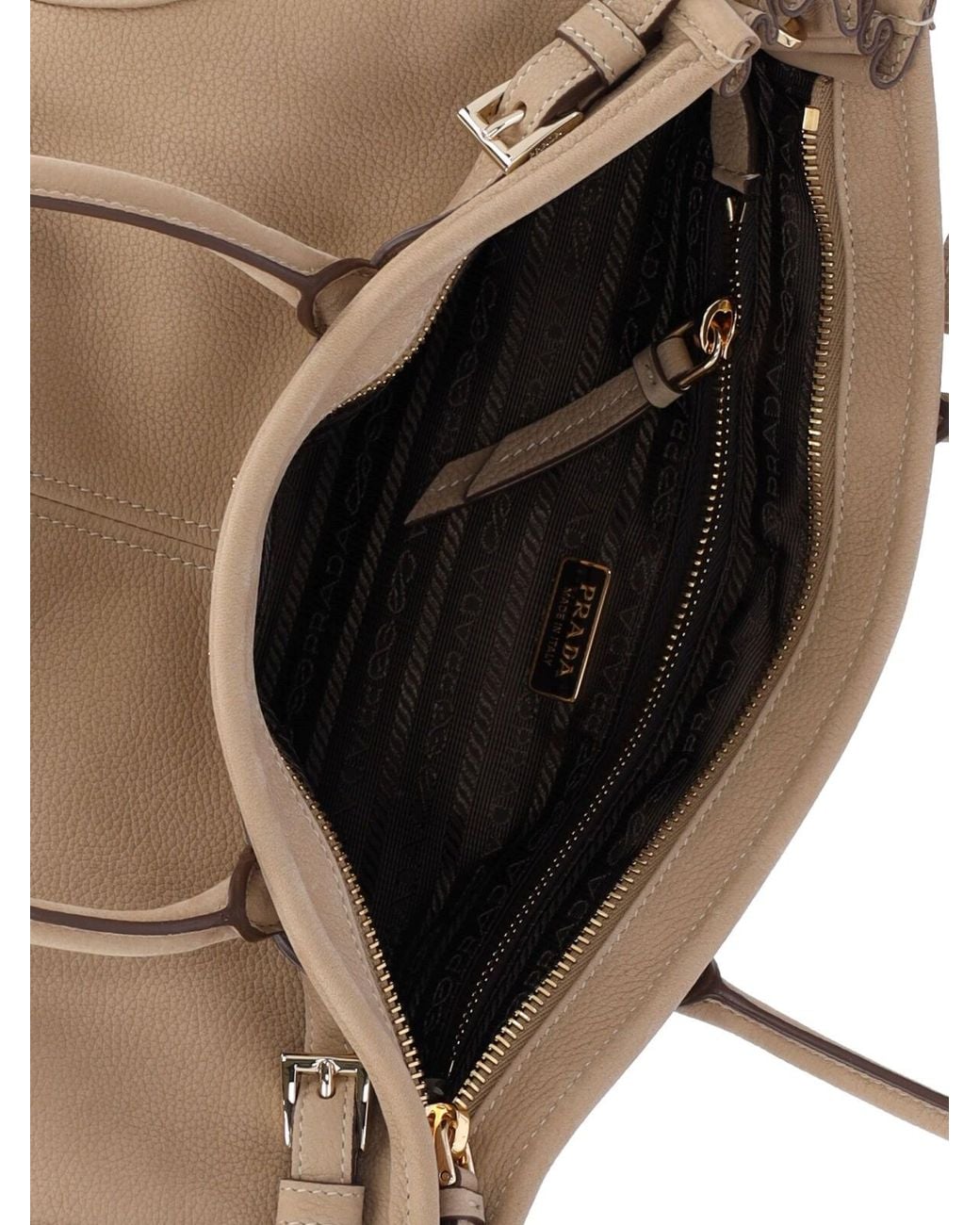 Prada White Medium Handbag "Bonnie"