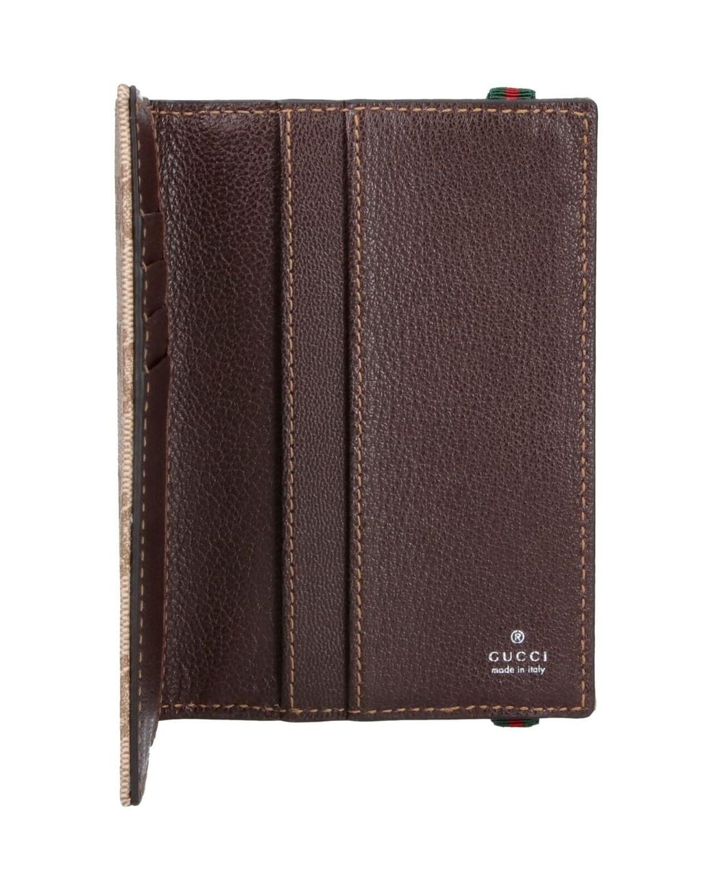 Gucci White Passport Holder "Gg" for men