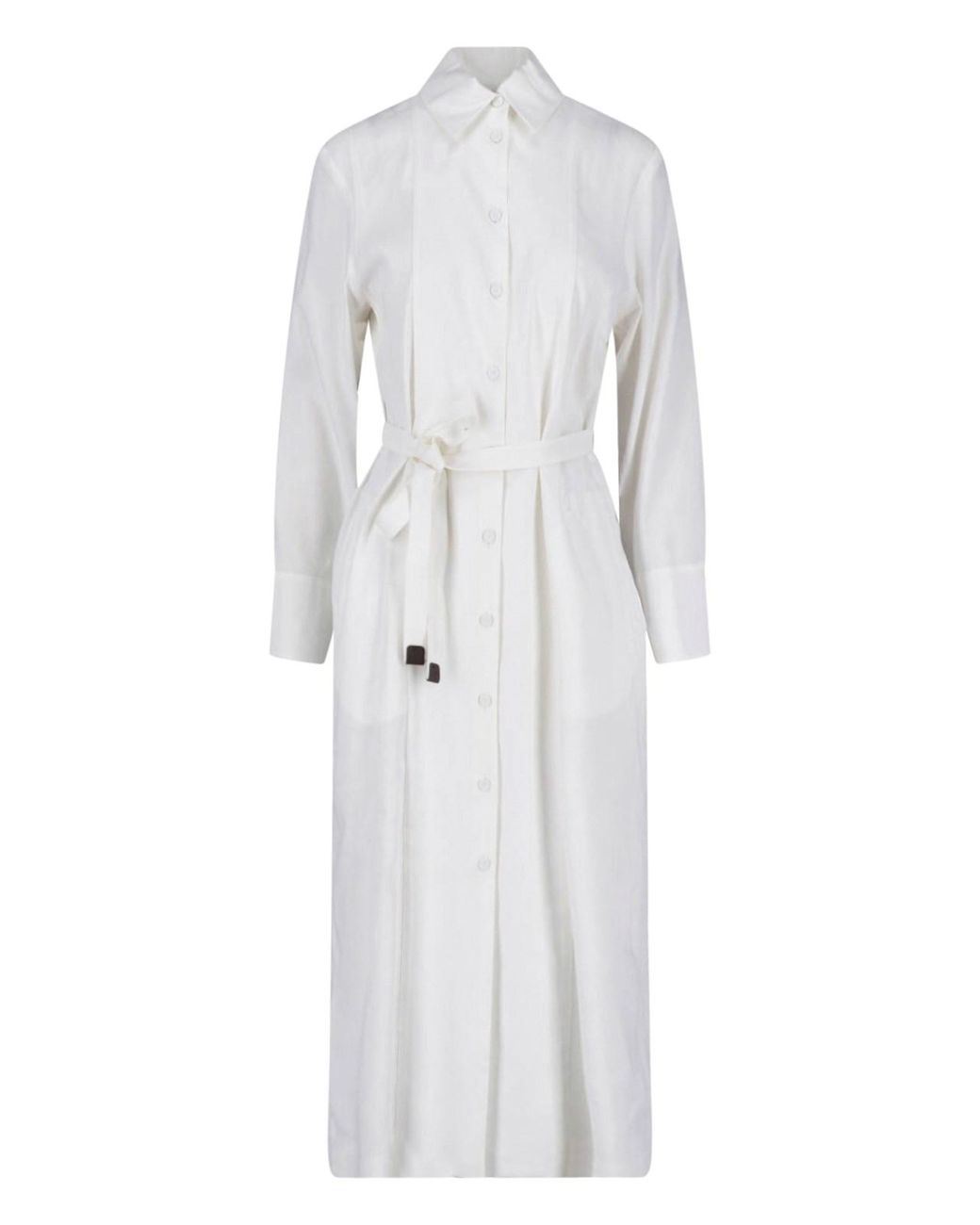 Max Mara White Shirt Maxi Dress
