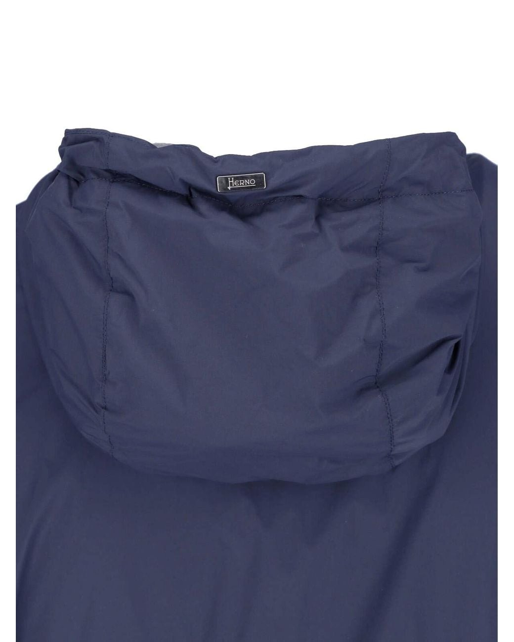 Herno Blue Lightweight Hooded Zip-Up Jacket for men