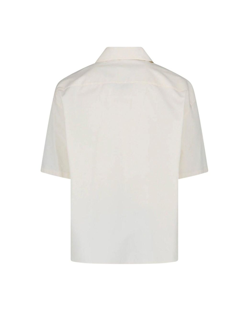 Loewe White Cotton Twill Shirt for men