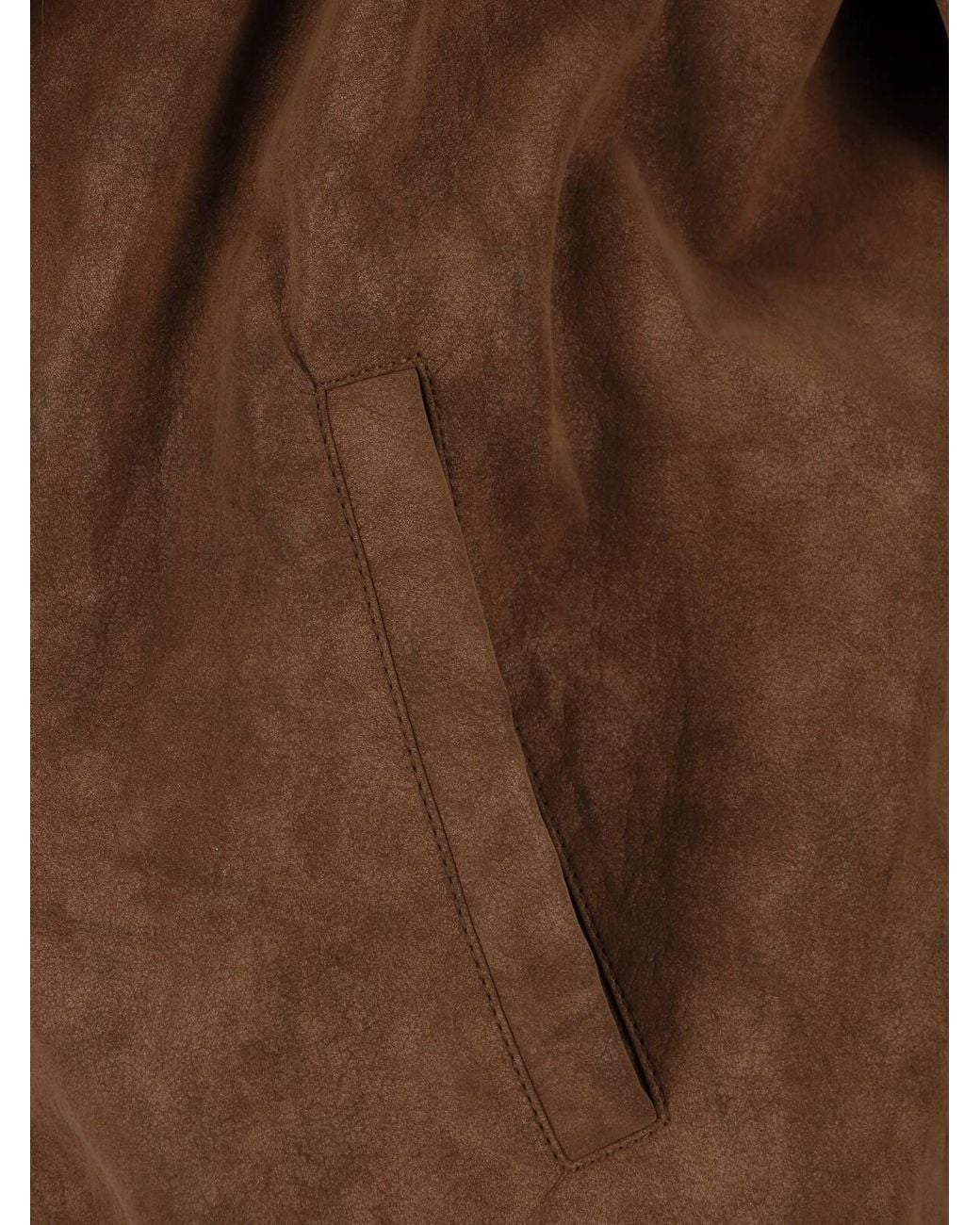 MM6 by Maison Margiela Brown Faux Fur Jacket
