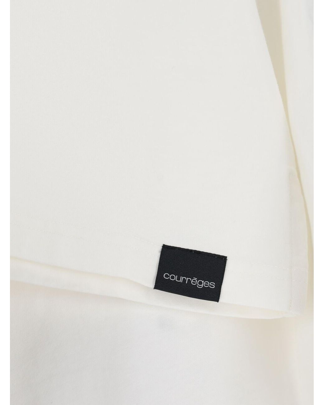 Courreges White Fitted" T-Shirt