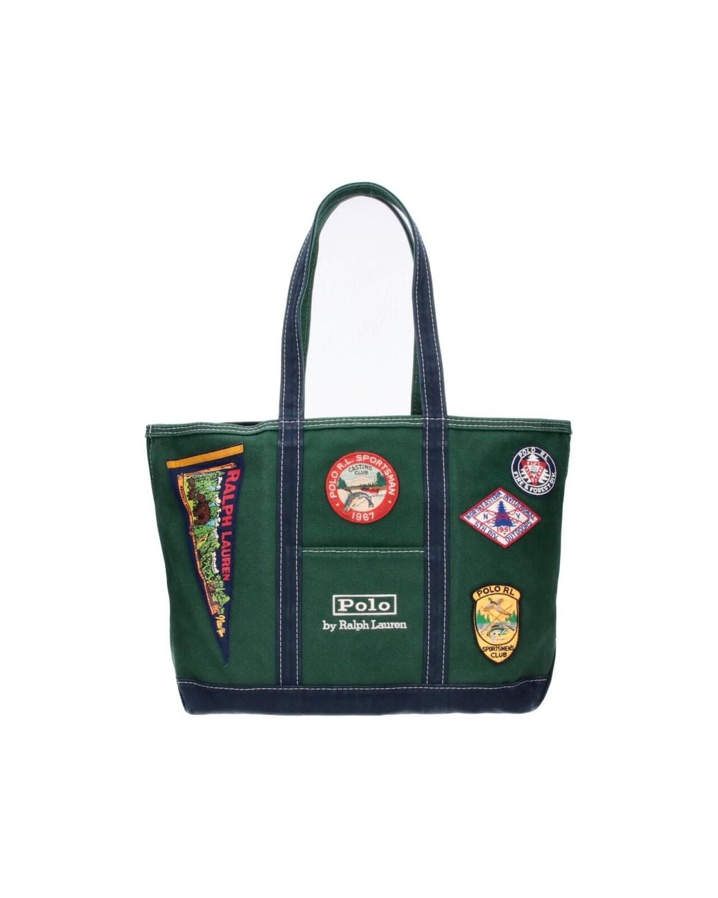Polo Ralph Lauren Green Logo Tote Bag for men