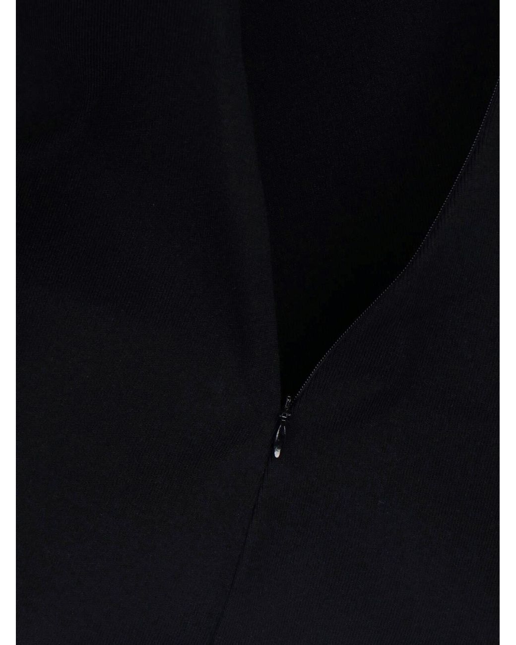 Givenchy Black Cutout Bodycon Midi Dress