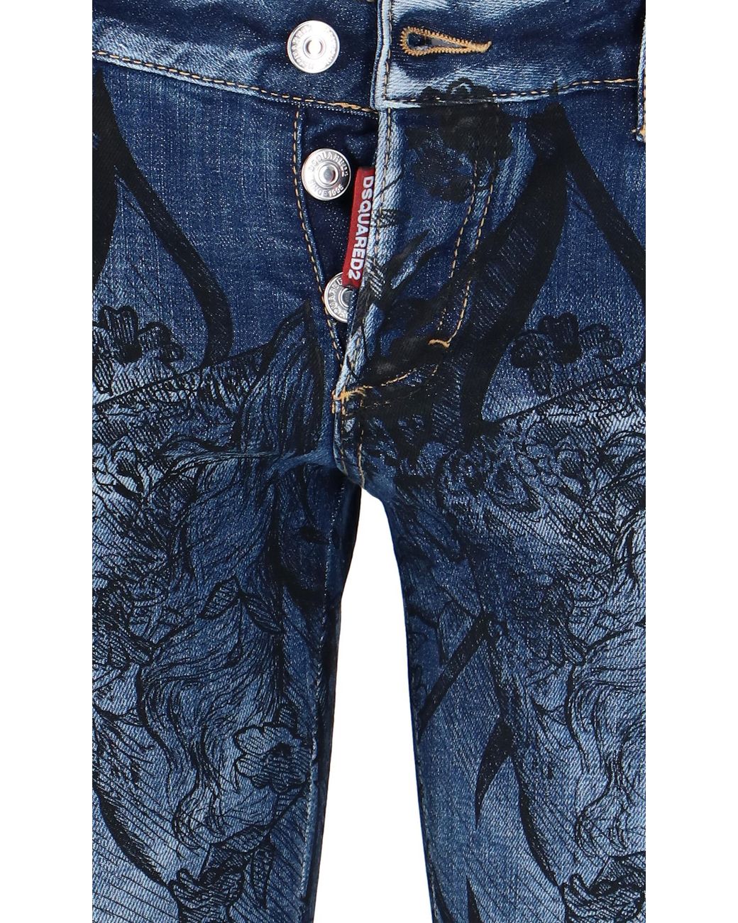 DSquared² Denim 'jennifer' Cropped Jeans in Blue - Save 22% | Lyst
