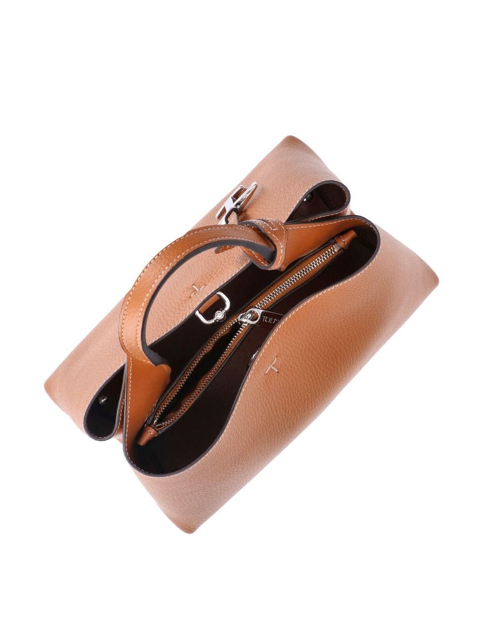 Tod's Brown Calf Leather Shoulder Bag