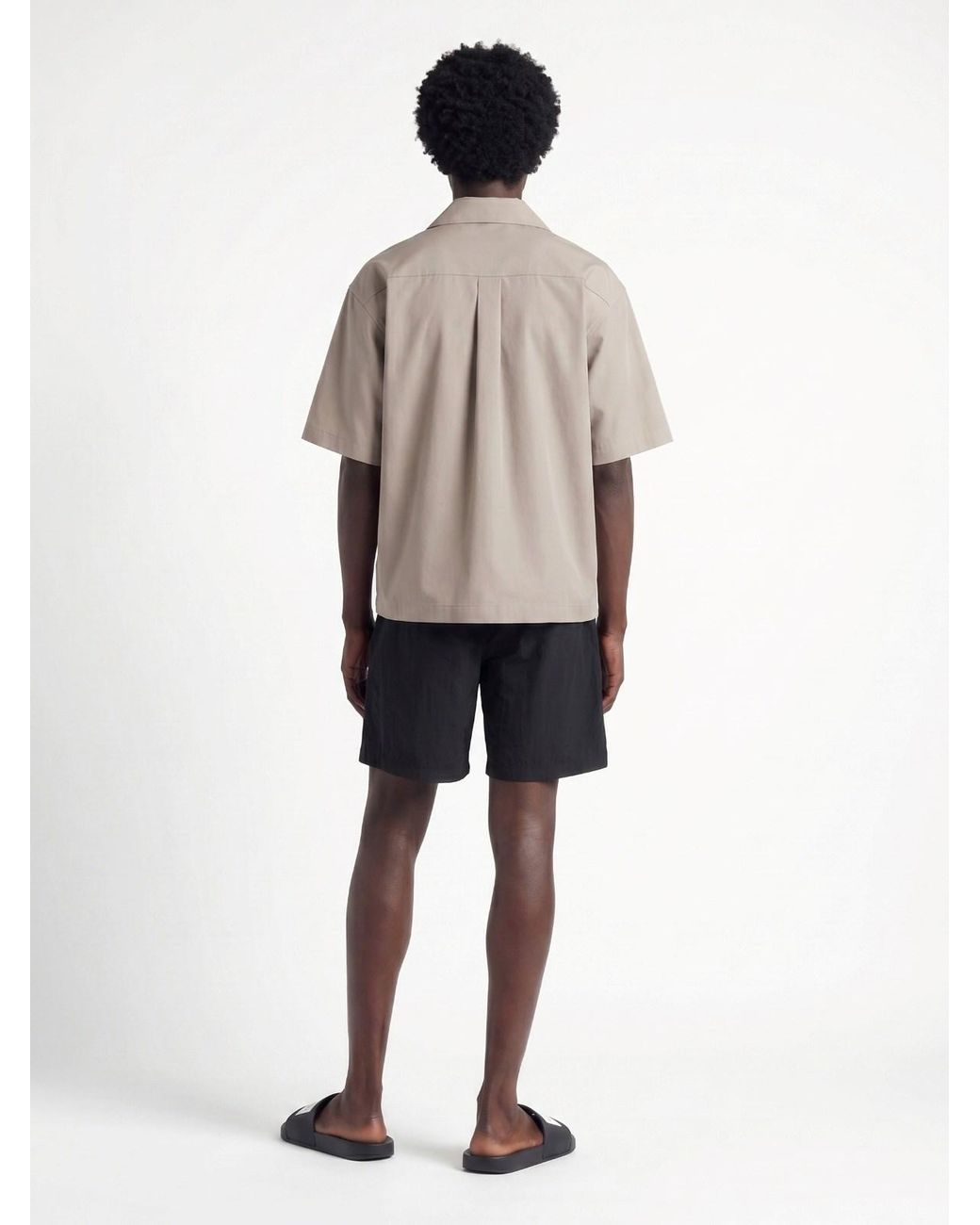Balenciaga Gray Short-Sleeve Utility Shirt for men