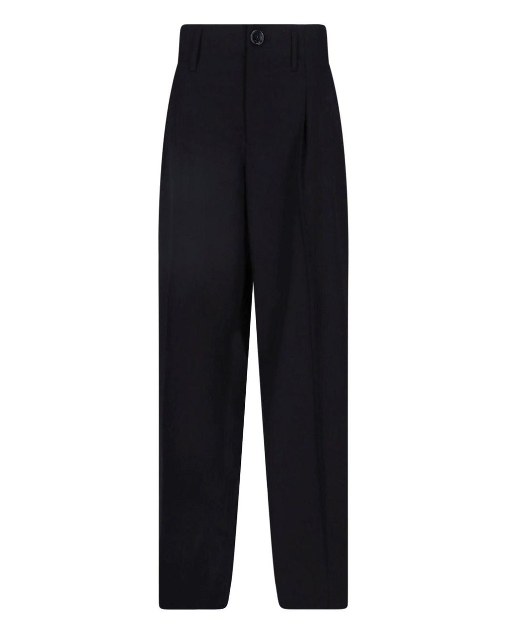 AMI Blue High-Waisted Tailored Trousers