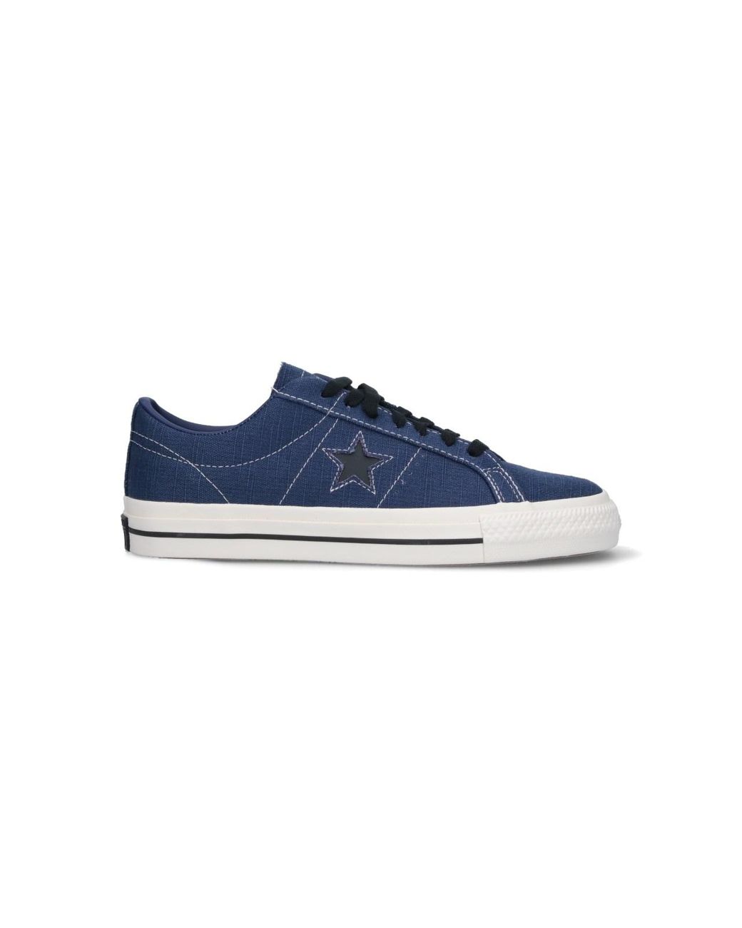 Converse Blue Sneakers Tela