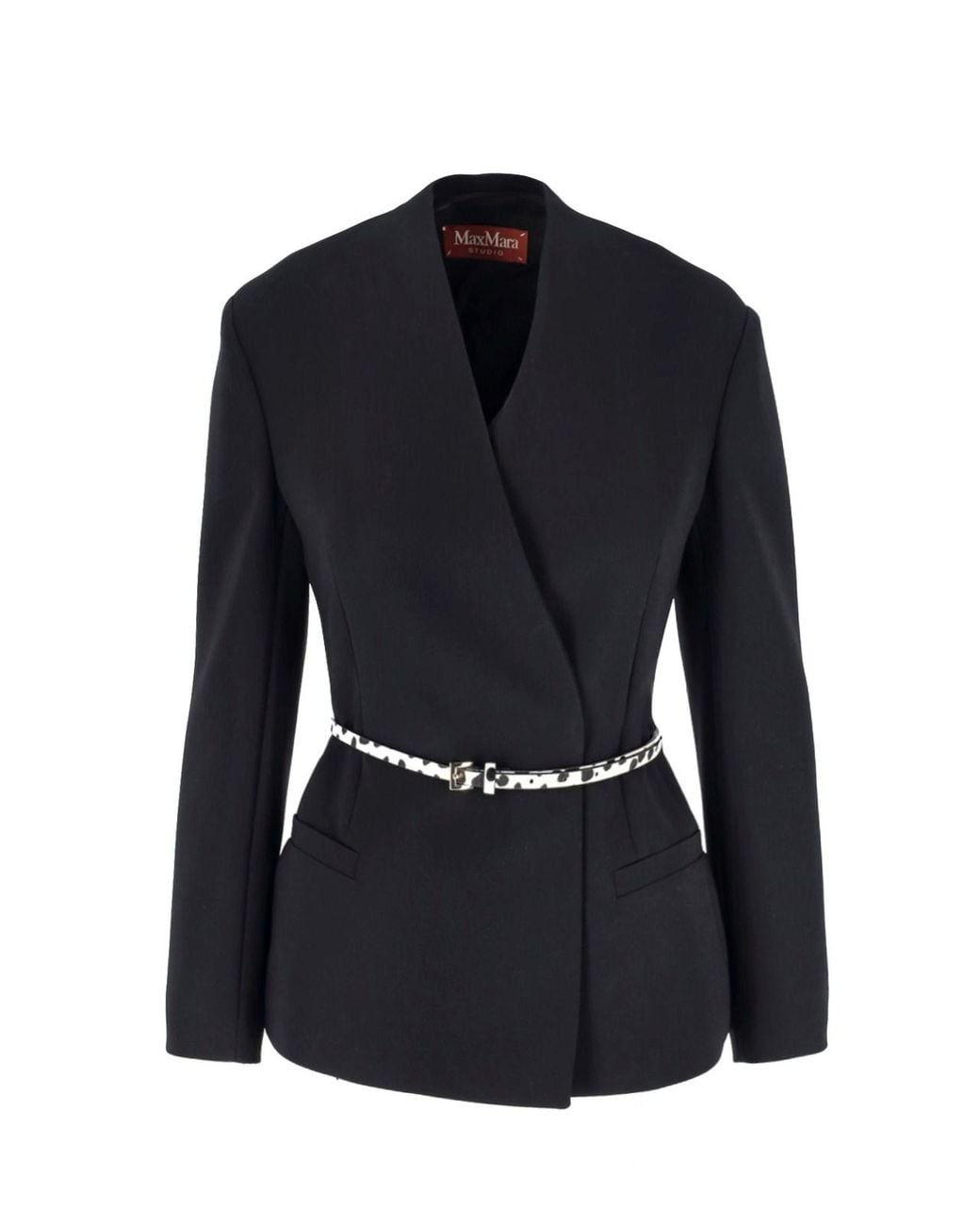 Max Mara Black Single-Breasted Blazer