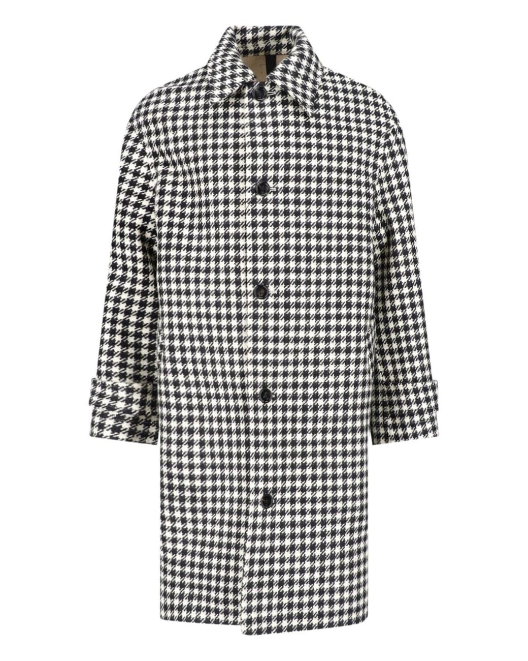 AMI White Virgin Wool Coat for men