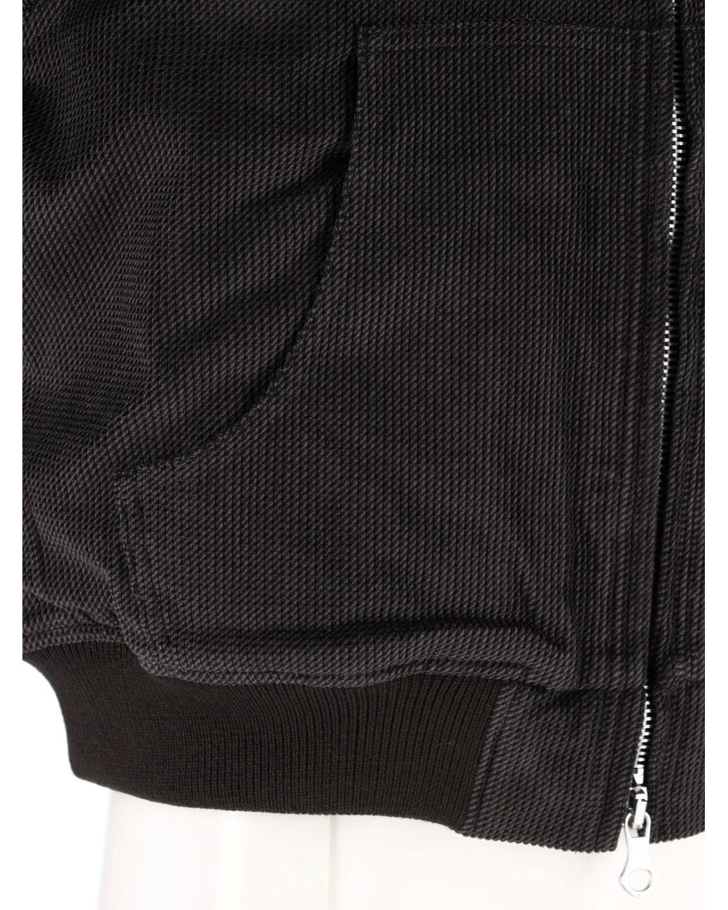 Our Legacy Black Cropped Textured Corduroy Jacket for men