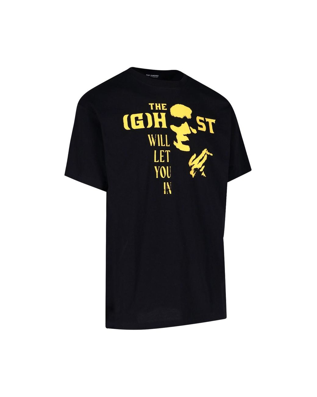 Raf Simons 'the Ghost Will Let You In' T-shirt in Black for Men | Lyst