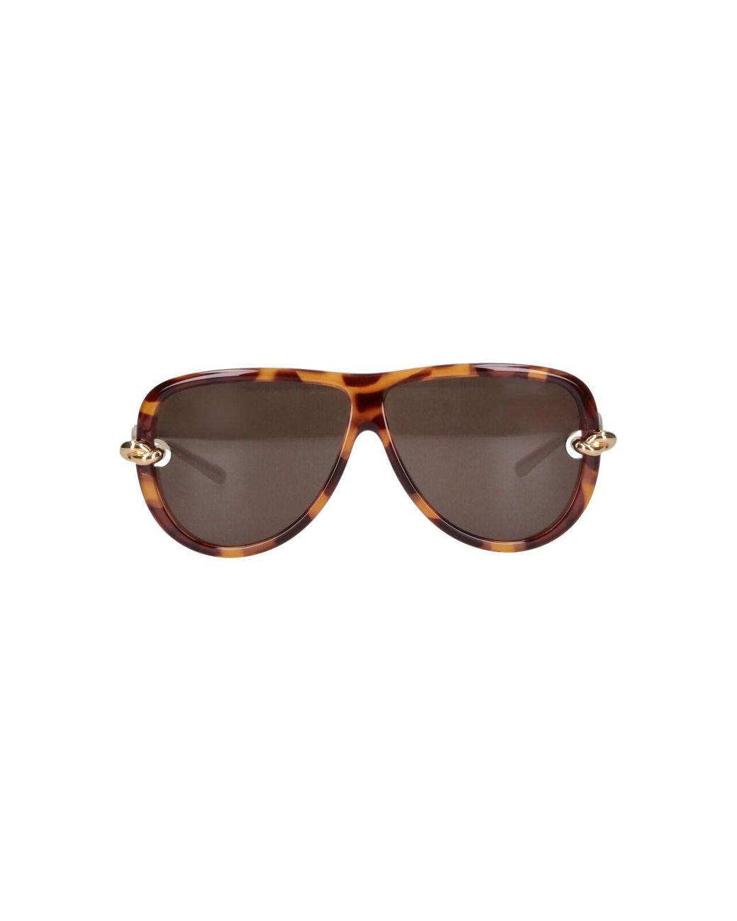 Bottega Veneta Brown Sunglasses "Knot Aviator"