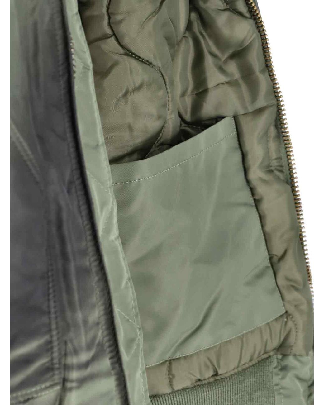 Cultura Green Zip Bomber Jacket for men