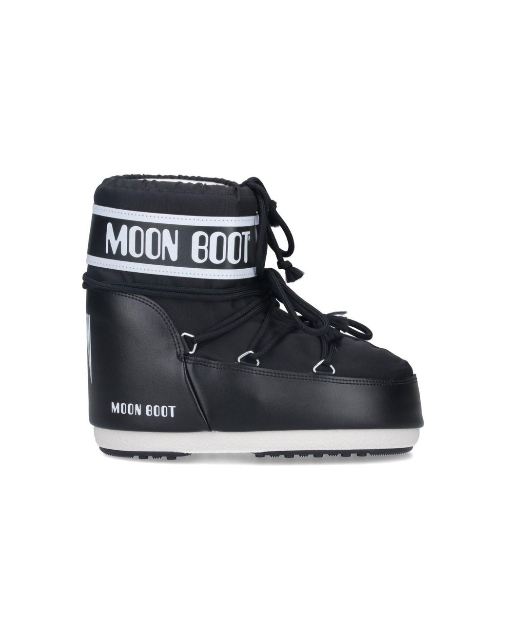 Moon Boot Black Icon Low Padded Ankle Boots