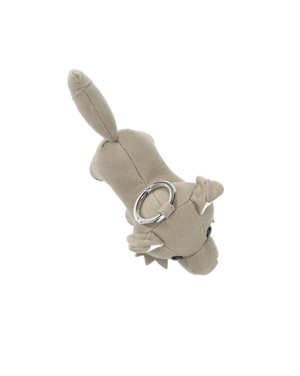 Maison Kitsuné White "Fox" Keyring