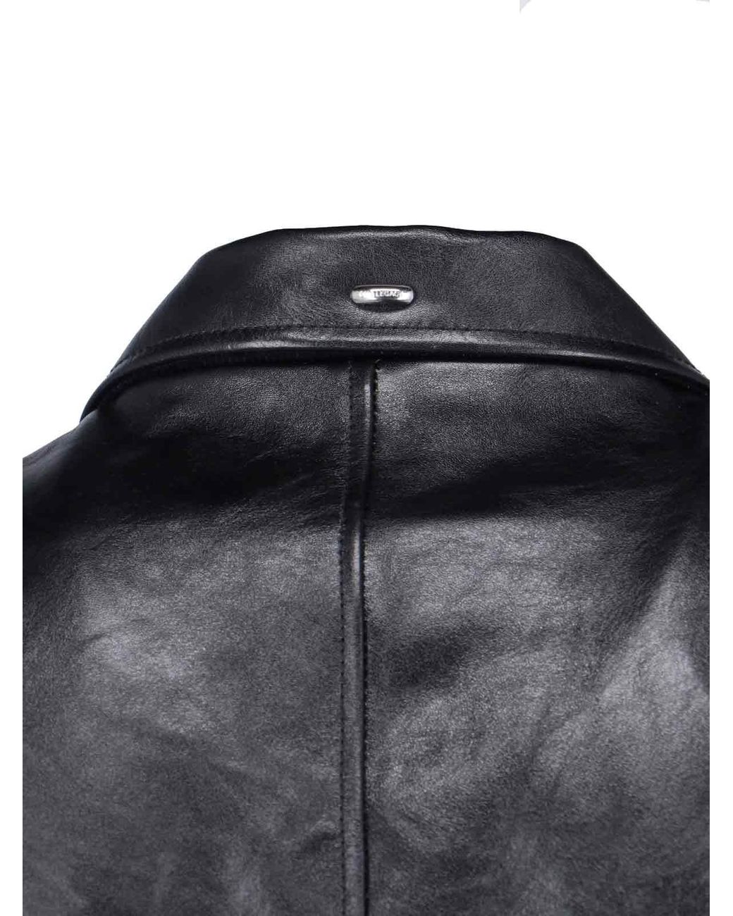 Our Legacy Black 100% Cow Leather Jacket for men