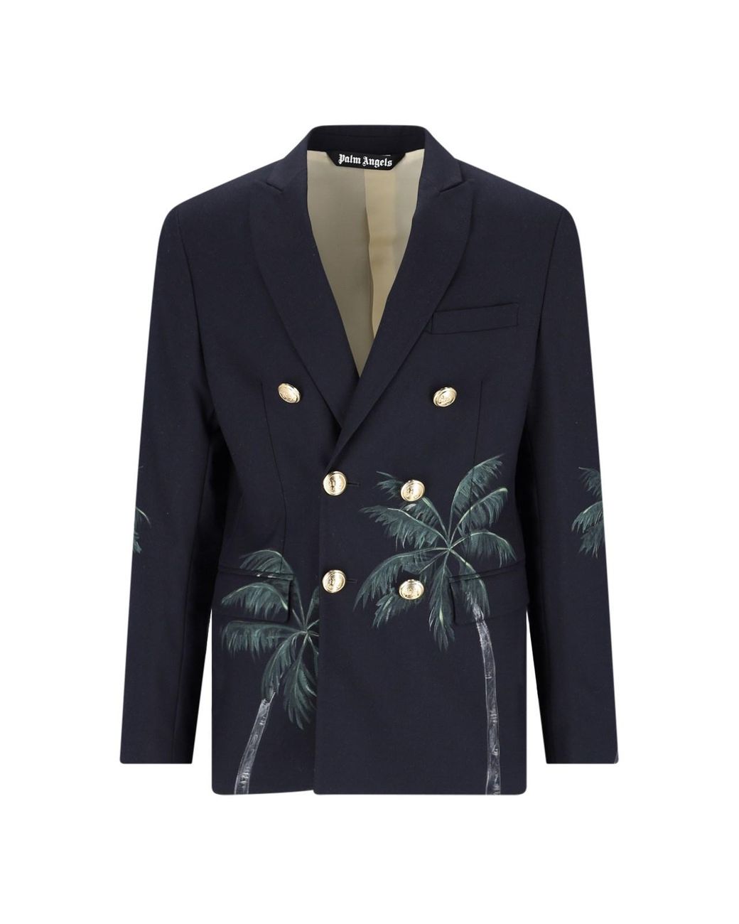 Palm Angels Blue Blazer for men