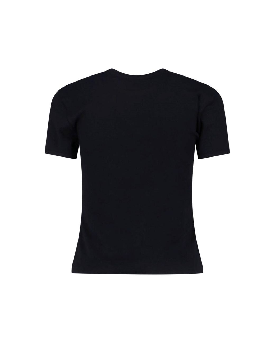 Coperni Black Organic Cotton Rhinestone Logo T-Shirt