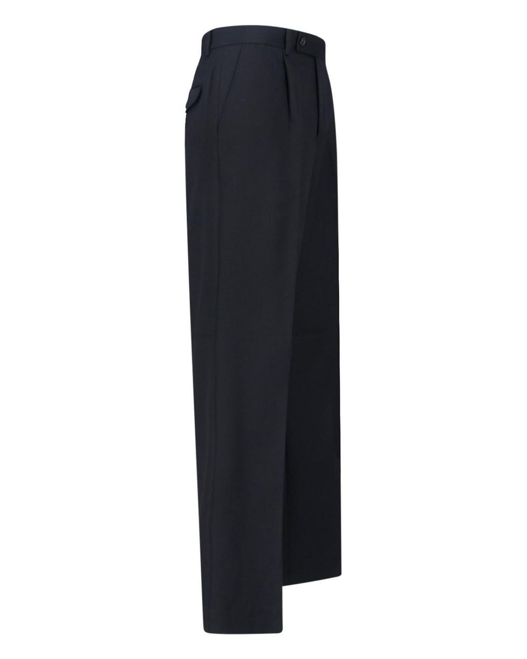 TONYWACK Blue Wool Blend Pants for men