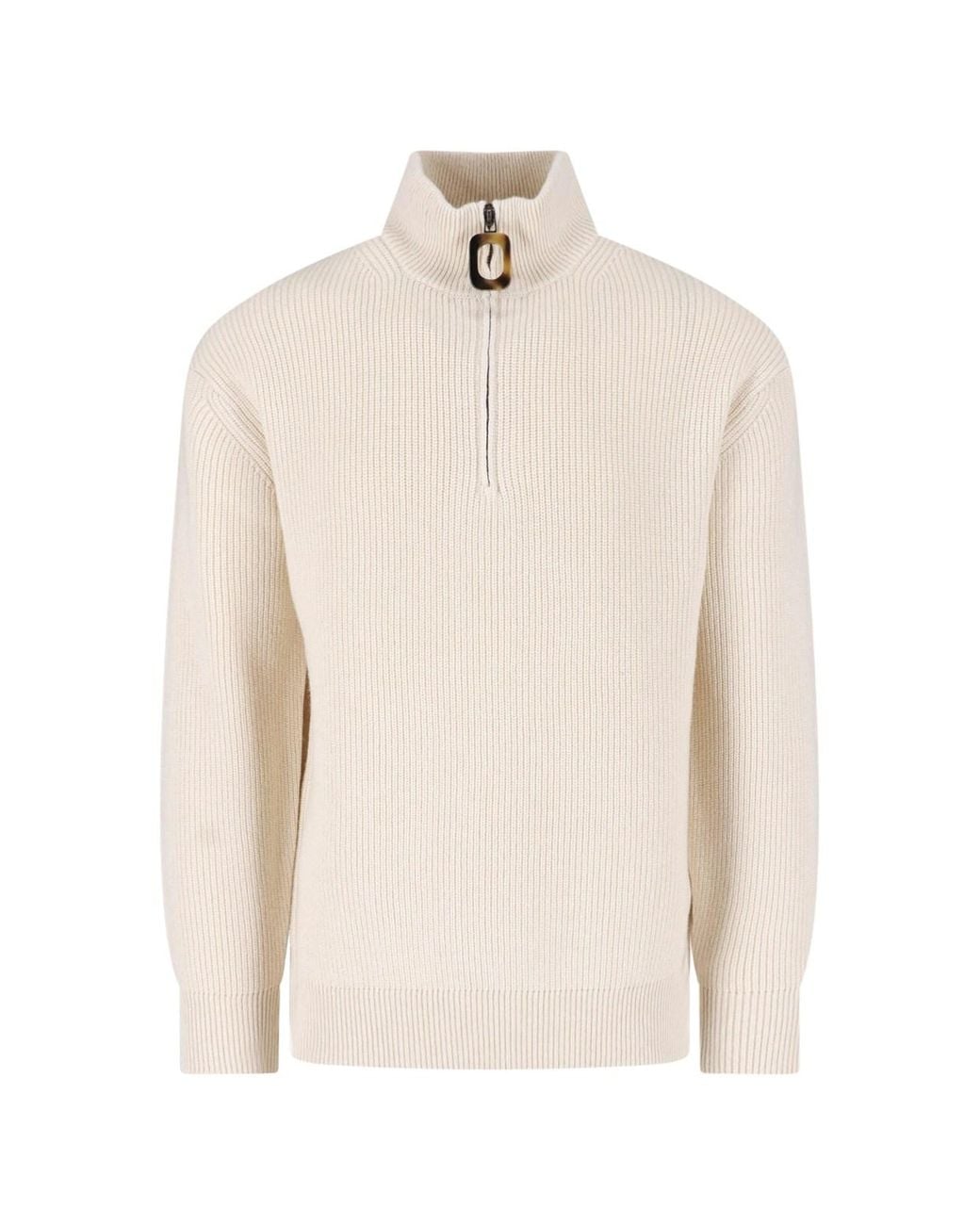 J.W. Anderson White Zip Sweater for men