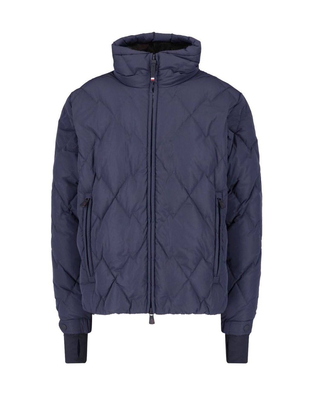 Moncler Blue Padded Down Jacket "Bramans" for men