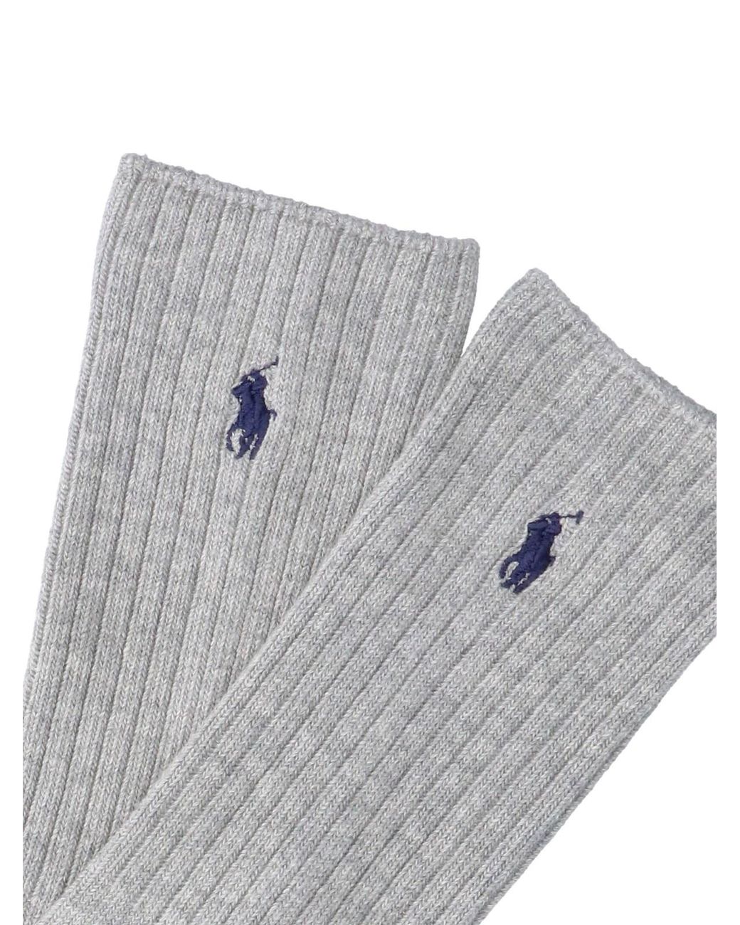 Polo Ralph Lauren Gray Logo Socks