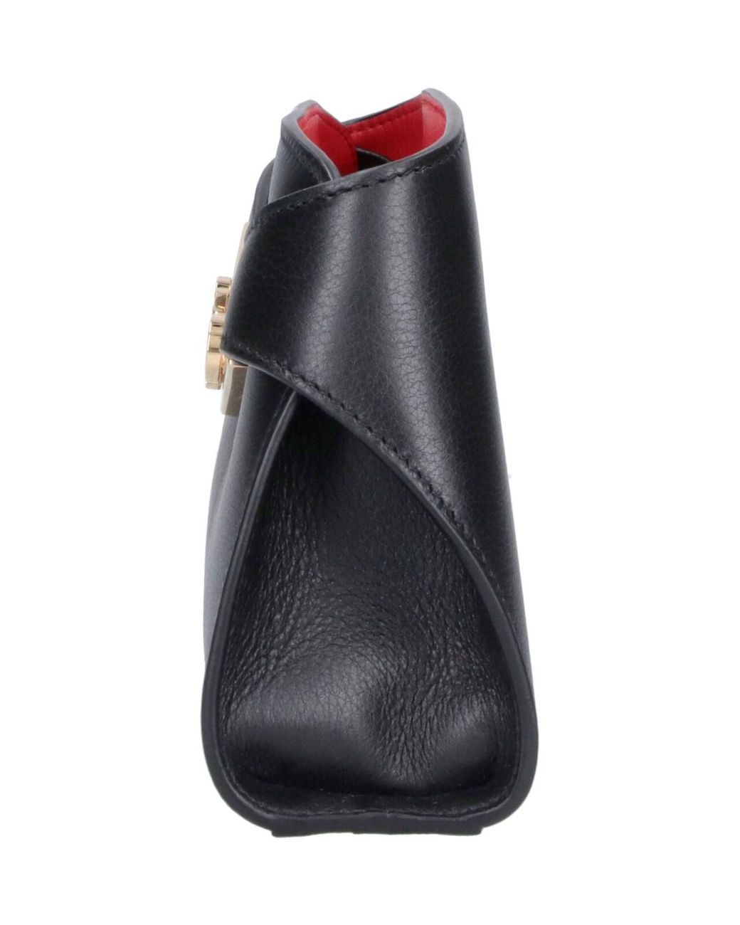 Ferragamo Black Mini Crossbody Bag "Hug"