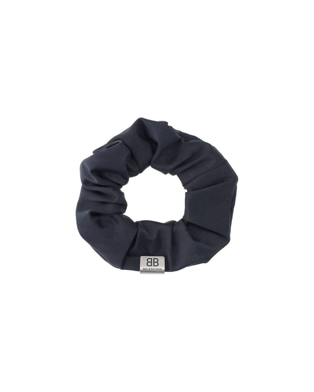 Balenciaga Blue Logo-Detail Hair Scrunchie
