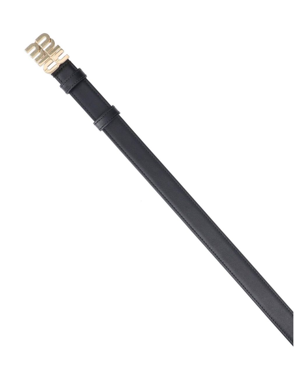 Miu Miu Black Logo Belt