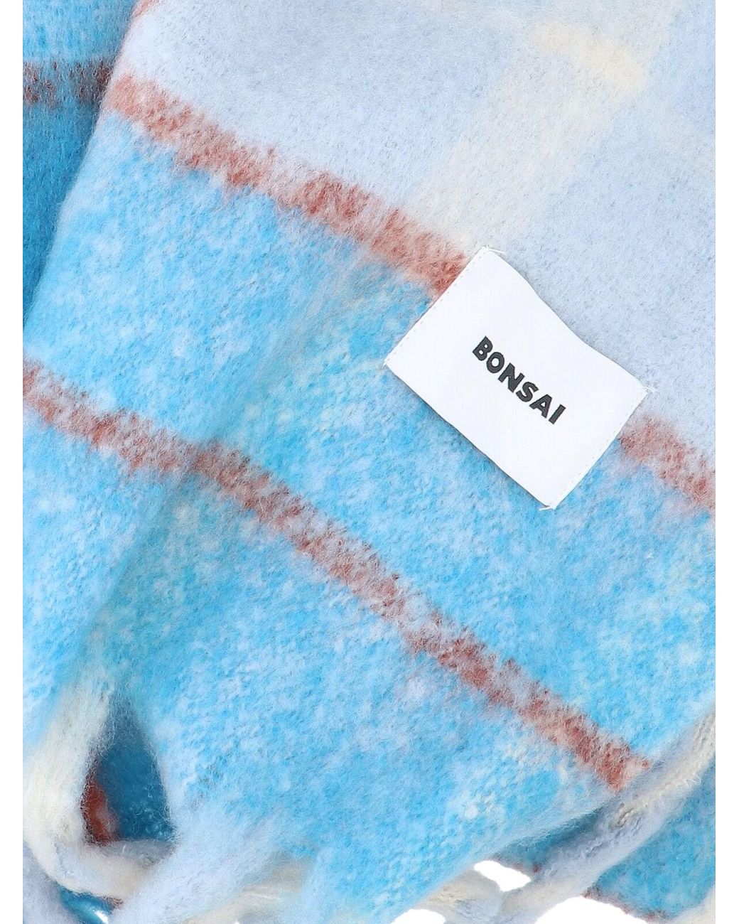 Bonsai Blue 'Check' Scarf for men