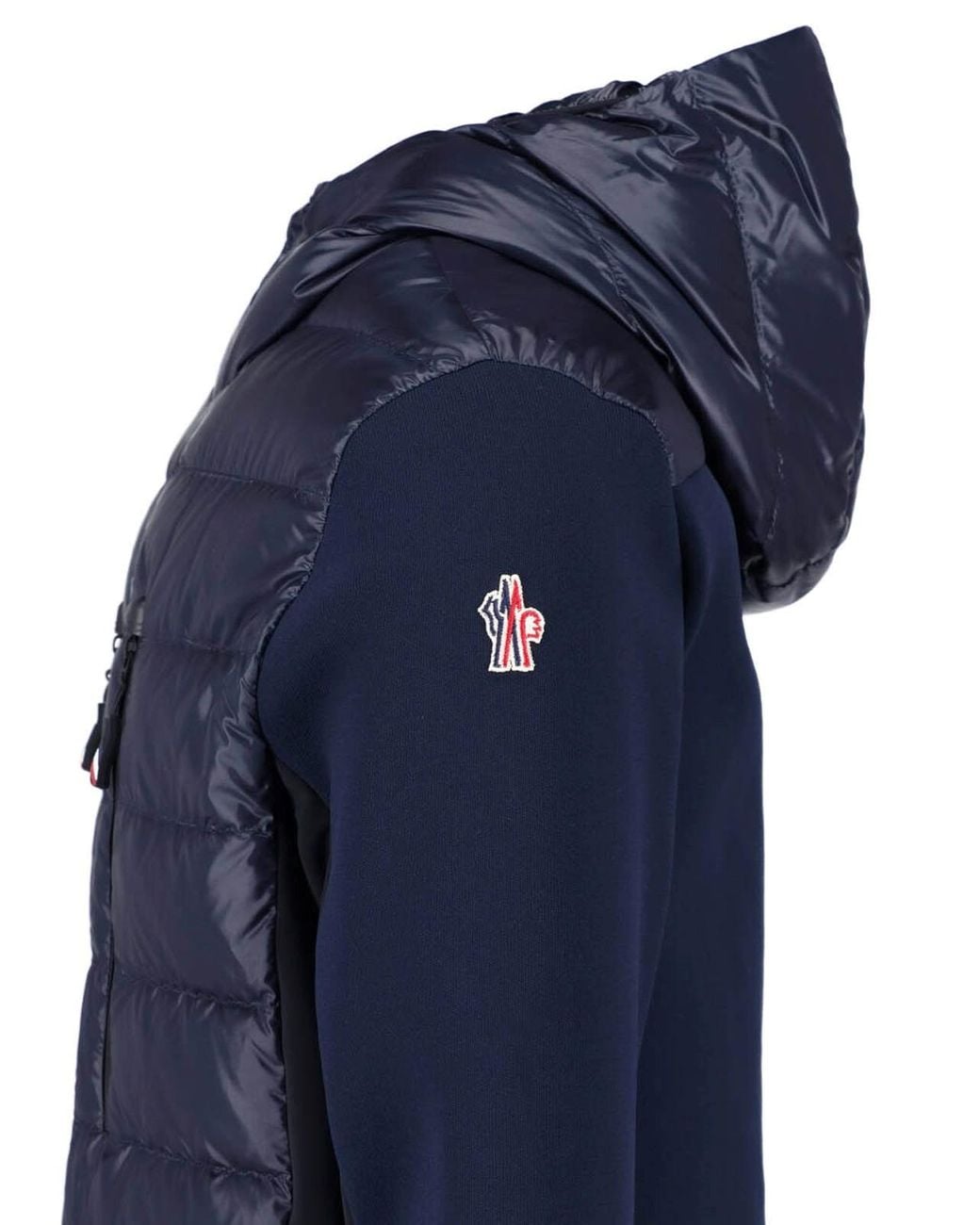 Moncler Blue Padded Zip Cardigan for men